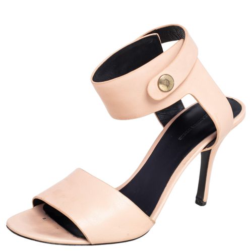 Alexander Wang Beige Leather Button Detail Ankle Cuff Sandals Size 40 - Alexander Wang - Modalova