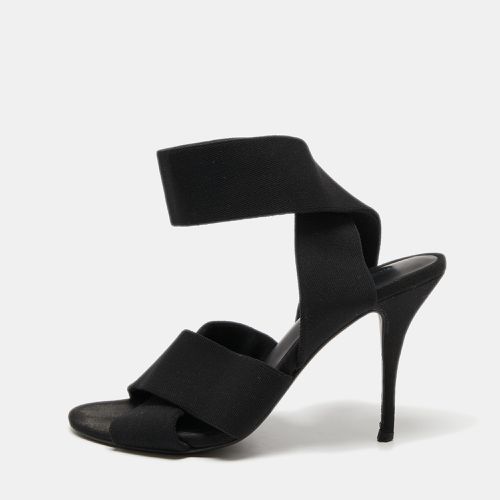 Alexander Wang Black Canvas Ankle Wrap Sandals Size 36 - Alexander Wang - Modalova