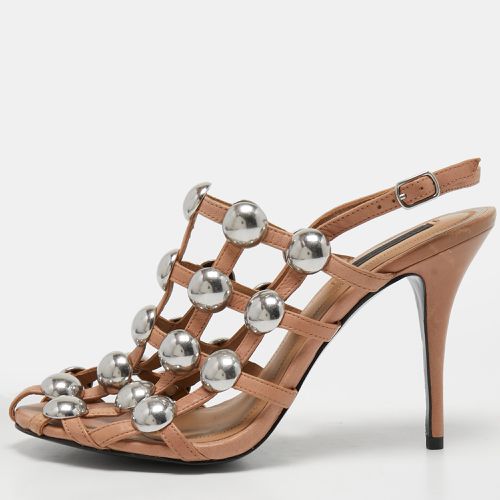 Alexander Wang Beige Studded Leather Sadie Slingback Sandals Size 38 - Alexander Wang - Modalova