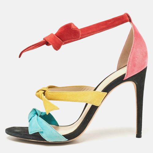 Alexandre Birman Multicolor Suede Ankle Strap Sandals Size 37 - Alexandre Birman - Modalova