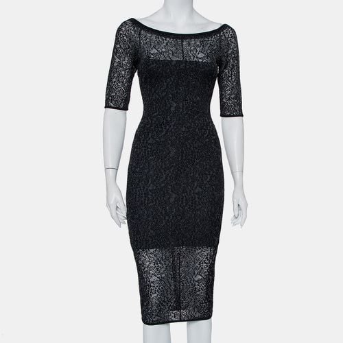 Alexandre Vauthier Black Stretch Lace Bodycon Dress M - Alexandre Vauthier - Modalova