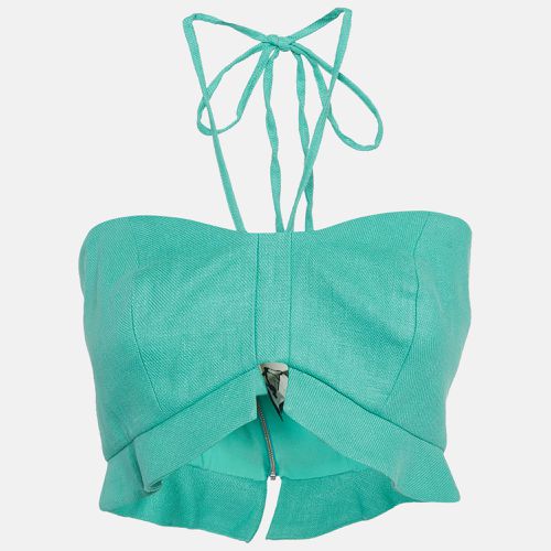 Alexis Green Ramie Halter Top S - Alexis - Modalova