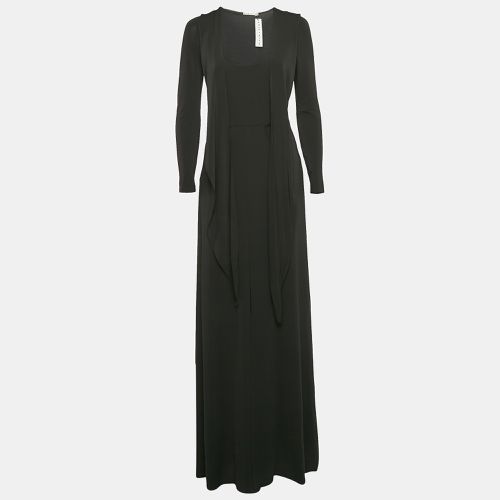 Alice+Olivia Black Jersey Waist Tie-Up Salina Maxi Dress S - Alice + Olivia - Modalova