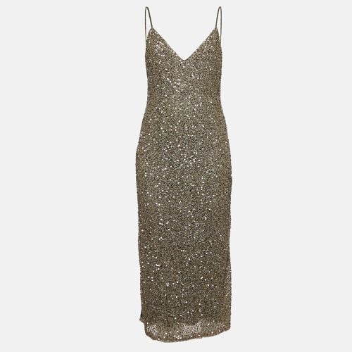 Alice + Olivia Green Sequin Embellished Nylon Mini Slip Dress M - Alice + Olivia - Modalova