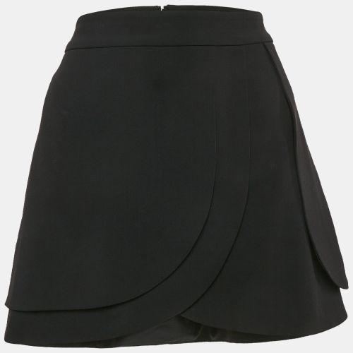 Alice + Olivia Black Crepe Classics Mini Skirt S - Alice + Olivia - Modalova