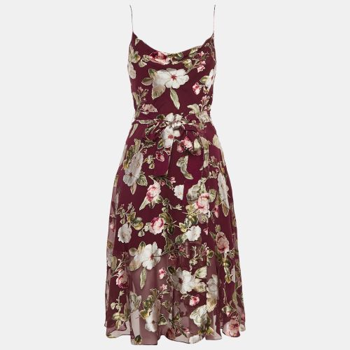 Floral Fil-coupe Silk Blend Midi Dress XS - Alice + Olivia - Modalova