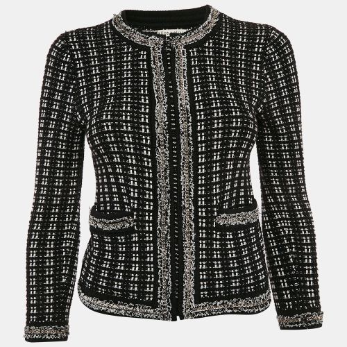 Alice + Olivia Black Georgia Embellished Tweed Jacket XS - Alice + Olivia - Modalova