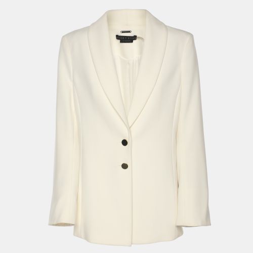 Alice + Olivia White Crepe Blazer M - Alice + Olivia - Modalova