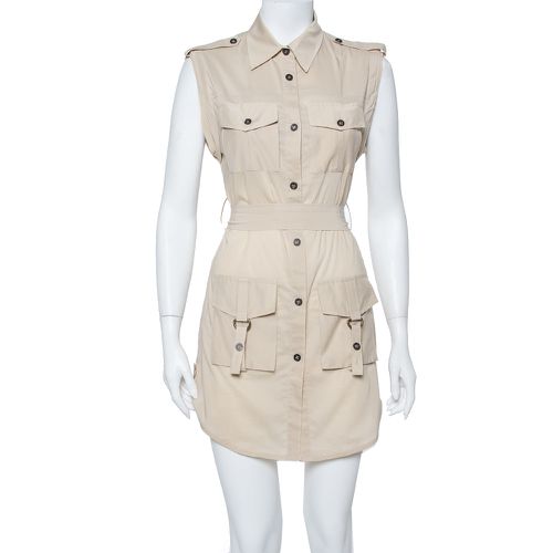 Alice + Olivia Beige Cotton Harper Safari Dress S - Alice + Olivia - Modalova