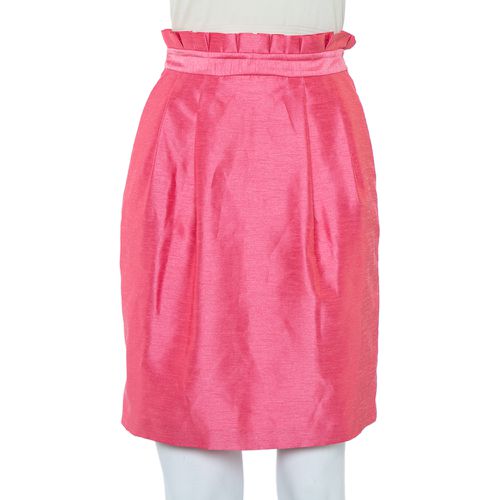 Alice + Olivia Pink Synthetic Paper Bag Waist Detail Mini Skirt XS - Alice + Olivia - Modalova