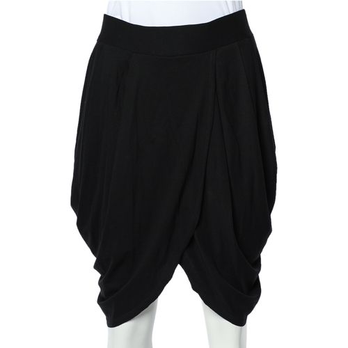 Alice + Olivia Black Jersey Tulip Draped Skirt M - Alice + Olivia - Modalova