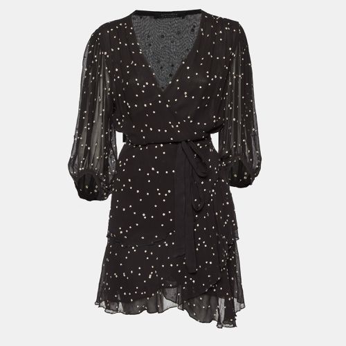 Star Embroidery Crepe Mini Wrap Gracie Nala Dress L - All Saints - Modalova