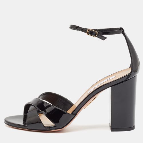 Aquazzura Black Patent Leather Divine Sandals Size 40 - Aquazzura - Modalova