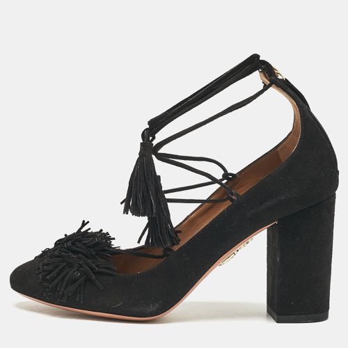 Aquazzura Black Suede Wild Thing Pumps Size 37.5 - Aquazzura - Modalova