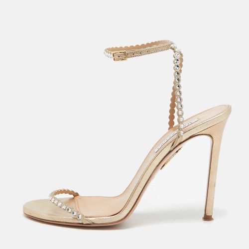 Leather Tequila Ankle Strap Sandals Size 39 - Aquazzura - Modalova