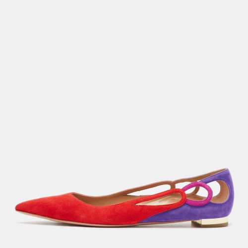 Aquazzura Multicolor Suede Forever Marilyn Ballet Flats Size 39.5 - Aquazzura - Modalova