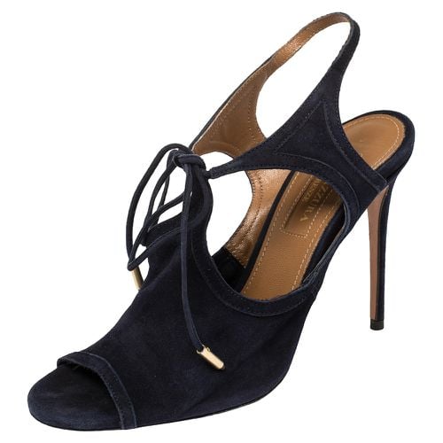 Suede Tie-up Sandals Size 36 - Aquazzura - Modalova