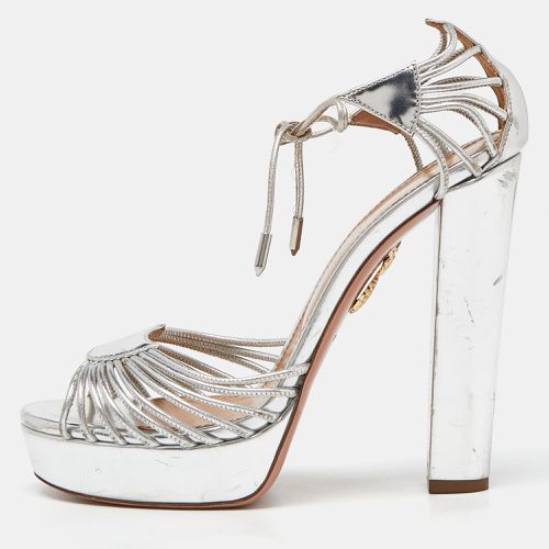 Leather Josephine Platform Sandals Size 39 - Aquazzura - Modalova