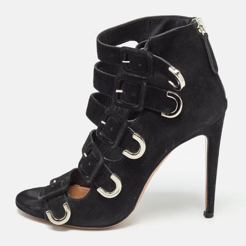 Aquazzura Black Suede Claudia Schiffer Boots Size 36 - Aquazzura - Modalova