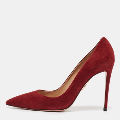 Aquazzura Burgundy Suede Purist Pumps Size 37.5 - Aquazzura - Modalova