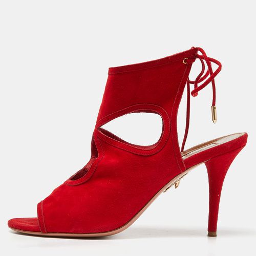 Suede Sexy Thing Cutout Sandals Size 40 - Aquazzura - Modalova