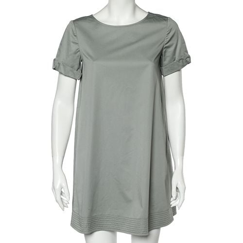 Armani Collezioni Light Green Cotton Shift Dress S - Armani Collezioni - Modalova