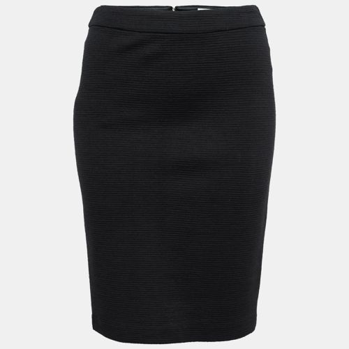 Armani Collezioni Black Wool Stretch Pencil Skirt S - Armani Collezioni - Modalova