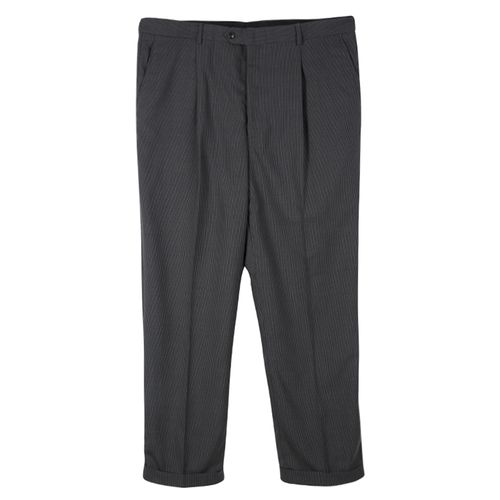 Armani Collezioni Grey Pin Striped Regular Fit Trousers XXXL - Armani Collezioni - Modalova