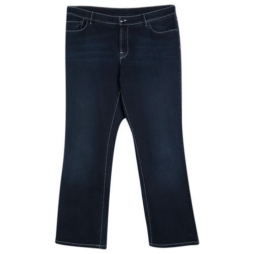 Armani Collezioni Indigo Dark Wash Faded Effect Denim Jeans L - Armani Collezioni - Modalova