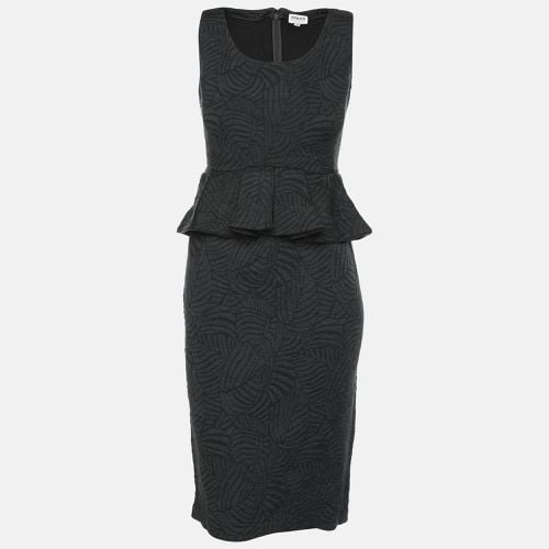 Armani Collezioni Dark Grey Jacquard Midi Dress M - Armani Collezioni - Modalova