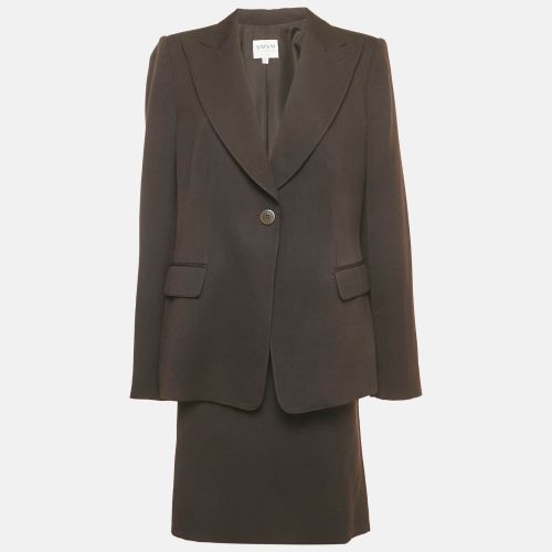 Armani Collezioni Brown Wool Skirt Suit XL - Armani Collezioni - Modalova