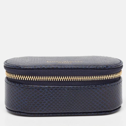 Aspinal Of London Midnight Blue Lizard Handbag Tidy All Case - Aspinal Of London - Modalova