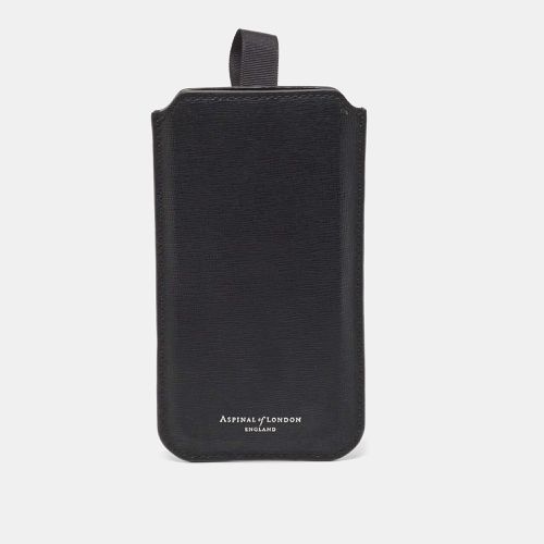 Aspinal Of London Black Leather Phone Case - Aspinal Of London - Modalova