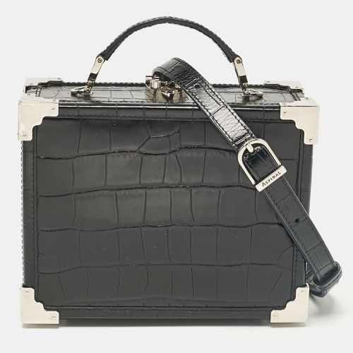 Croc Embossed Leather Trunk Top Handle Bag - Aspinal Of London - Modalova