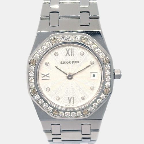 Audemars Piguet Stainless Steel Diamond Royal Oak Quartz Watch - Audemars Piguet - Modalova