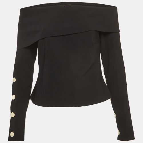 A.W.A.K.E. Mode Stretch Crepe Draped Neck Top M - A.W.A.K.E Mode - Modalova