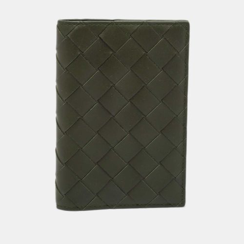 Bottega Veneta Dark Green Intrecciato Leather Notebook Cover - Bottega Veneta - Modalova