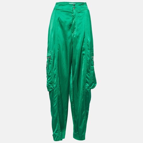 Bottega Veneta Green Fluid Satin Cargo Pants L - Bottega Veneta - Modalova