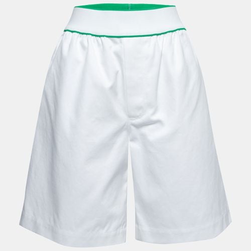 Bottega Veneta White Cotton Bermuda Shorts M - Bottega Veneta - Modalova