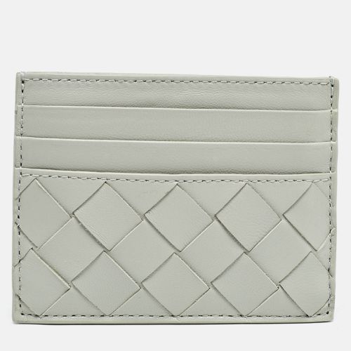 Bottega Veneta Light Grey Intrecciato Leather Card Holder - Bottega Veneta - Modalova