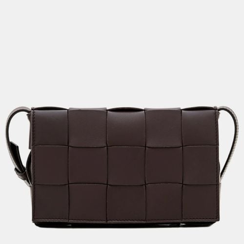 Bottega Veneta Brown Cassette Leather Shoulder Bag - Bottega Veneta - Modalova