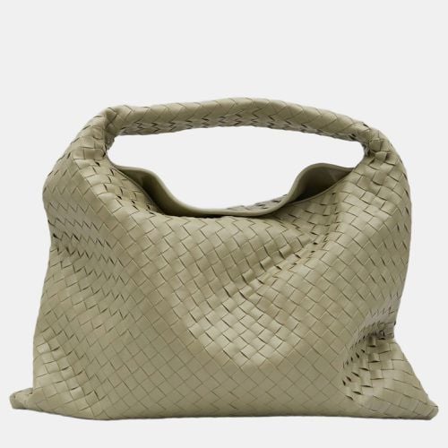 Leather Large Hop Shoulder Bag - Bottega Veneta - Modalova