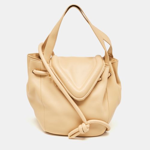 Bottega Veneta Beige Leather Beak Shoulder Bag - Bottega Veneta - Modalova