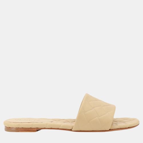 Bottega Veneta Beige Leather Amy Slide EU 37 - Bottega Veneta - Modalova