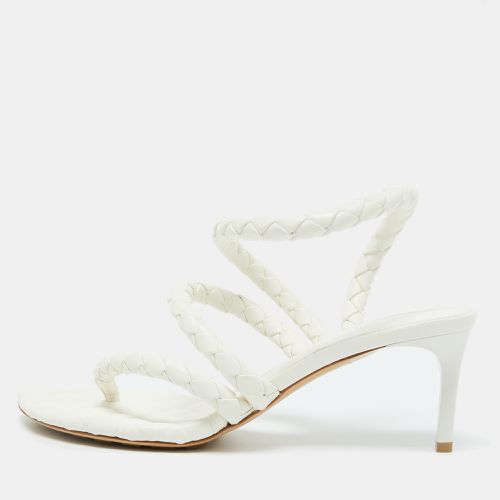 Bottega Veneta White Leather Leaf Sandals Size 40 - Bottega Veneta - Modalova