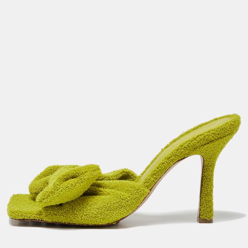 Bottega Veneta Green Terry Fabric Bow Slide Sandals Size 39 - Bottega Veneta - Modalova