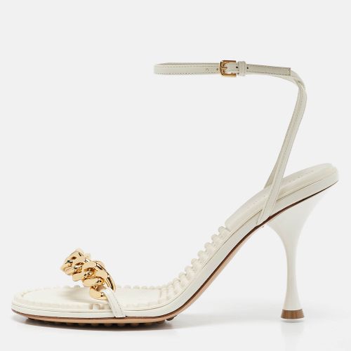 Leather Dot Ankle Strap Sandals Size 38 - Bottega Veneta - Modalova