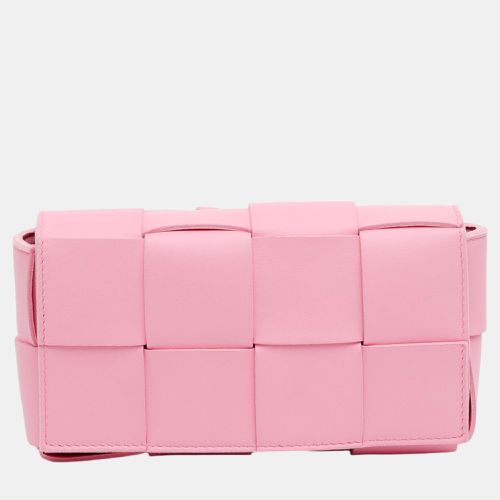 Bottega Veneta Pink Intrecciato Cassette Belt Bag - Bottega Veneta - Modalova