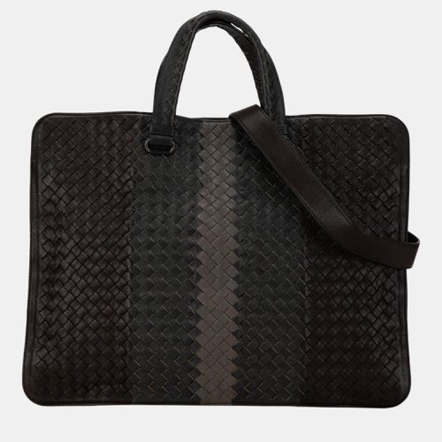 Bottega Veneta Black Intrecciato Nappa Club Fume Briefcase - Bottega Veneta - Modalova