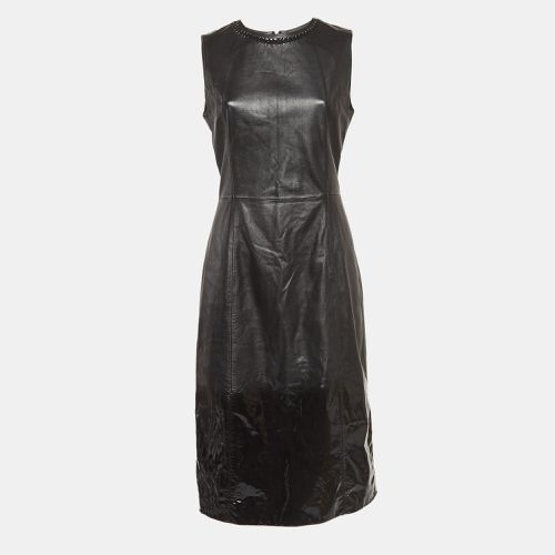 Bottega Veneta Black Leather Sleeveless Midi Dress M - Bottega Veneta - Modalova